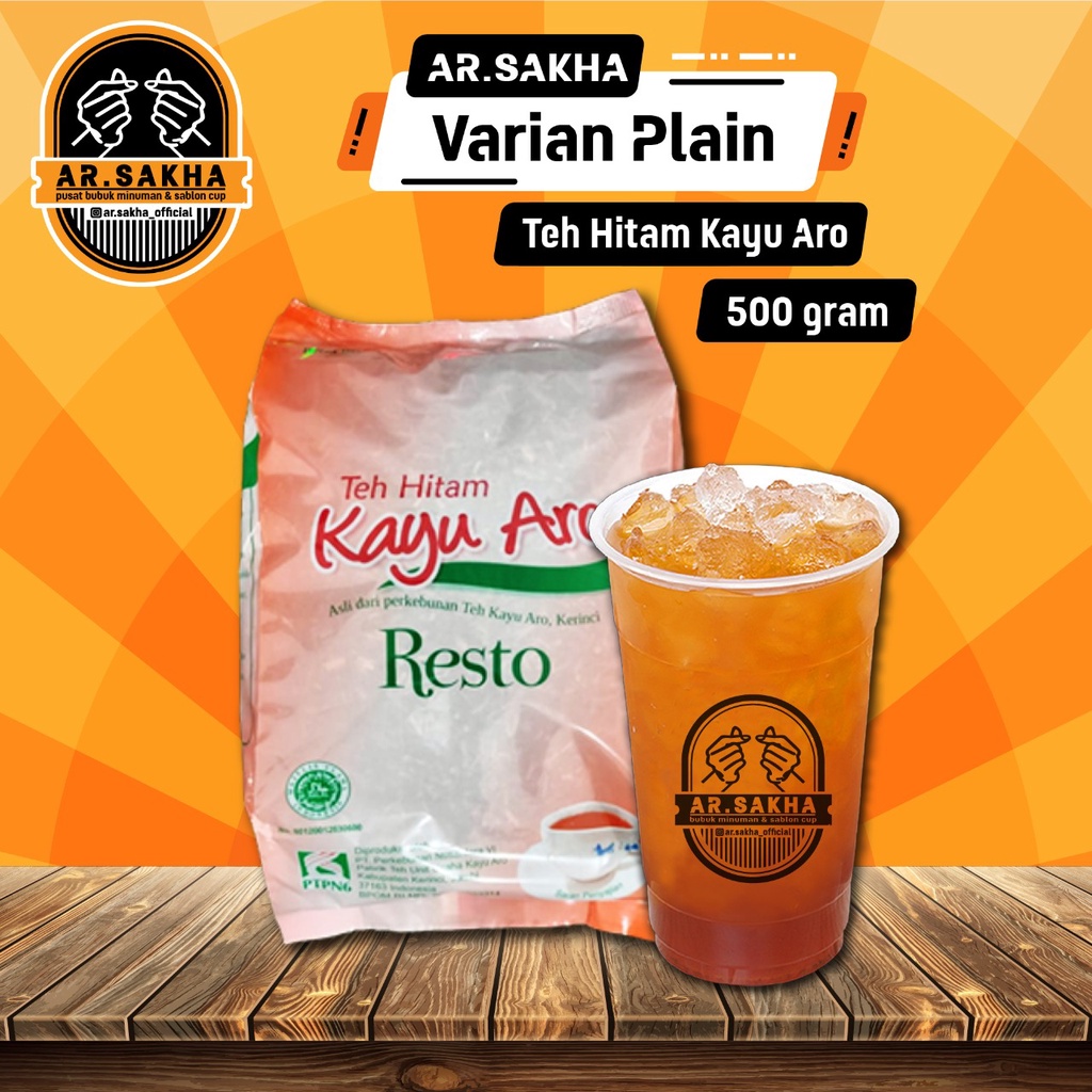 

TEH HITAAM KAYU ARO RESTO ASLI KERINCI (500gr)/Teh Tubruk Asli Dari Kerinci