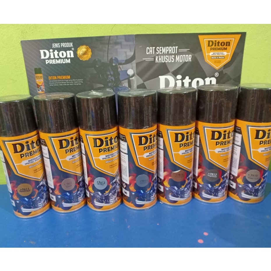 DITON Premium Velg and Engine Parts Colours Pilok Pilox Cat Semprot Warna Pelek dan Mesin (400cc)