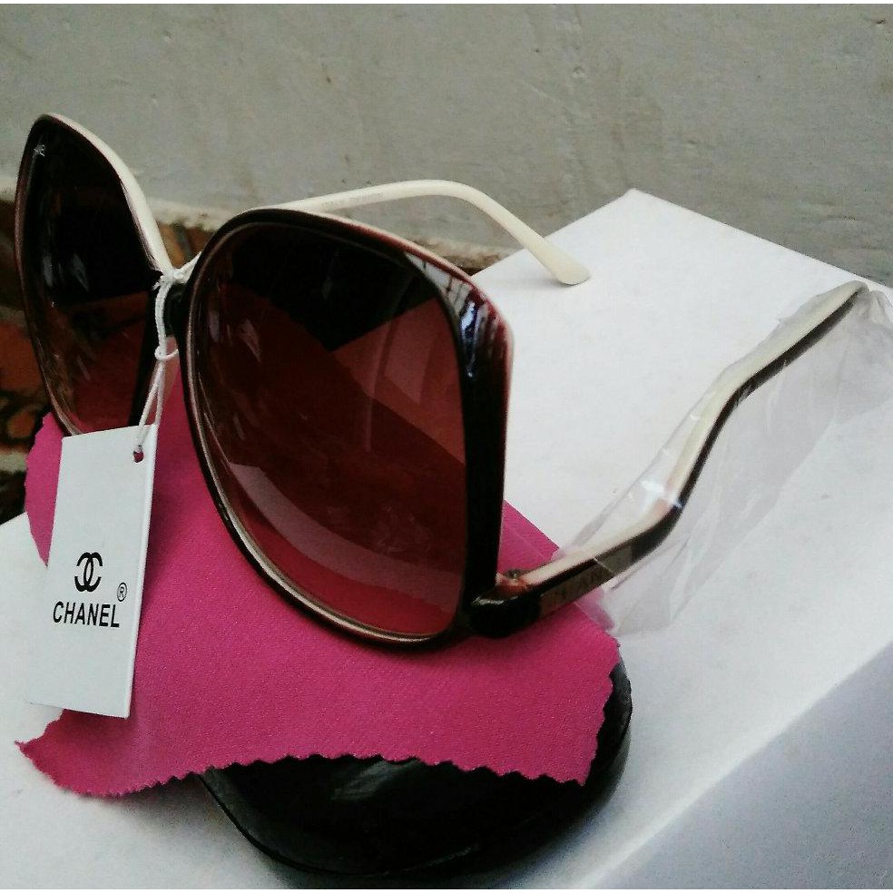 SALE KACAMATA WANITA BULAT LENSA COKLAT PREMIUM