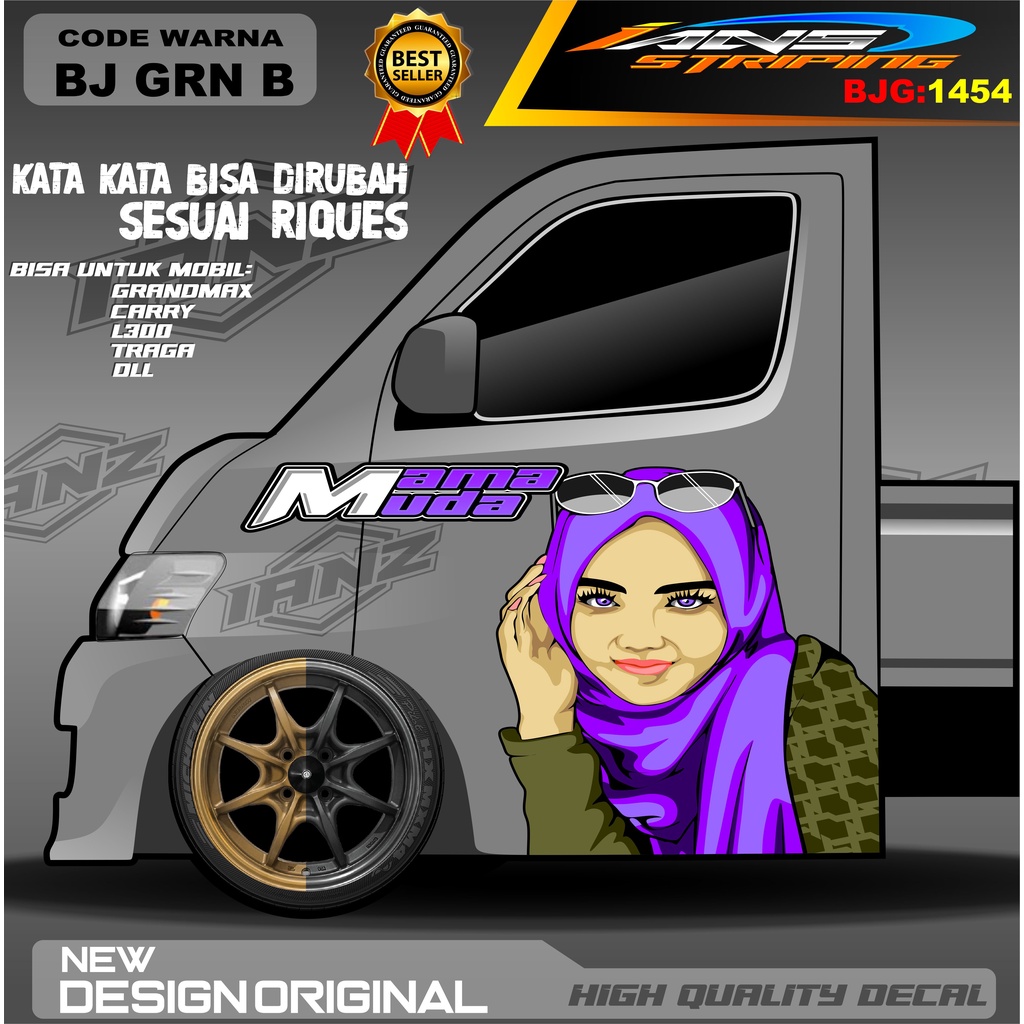 STIKER DECAL PINTU PICK UP  / DECAL PINTU TRAGA GRANMAX / STIKER MOBIL PICK UP