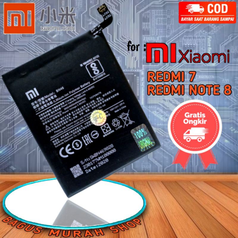 Baterai BN46 Redmi 7 Redmi Note 8 BN 46 Redmi7 Redmi note8 Original Battery BM4J Redmi note 8pro BM 4J note 8 pro