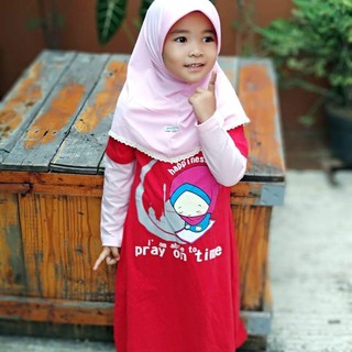  Gamis  Kaos  anak honest kids Anak Perempuan Gamis  Anak 