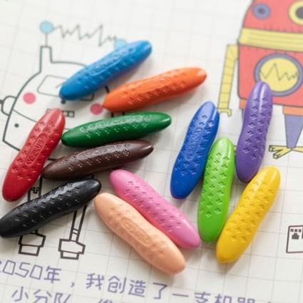 

Miliki - Magical Crayon 12 pcs 24 pcs Crayons Set Bayi Anak Peanut Yplus UK Mudah Dihapus Tidak Kotor Tangan ✓