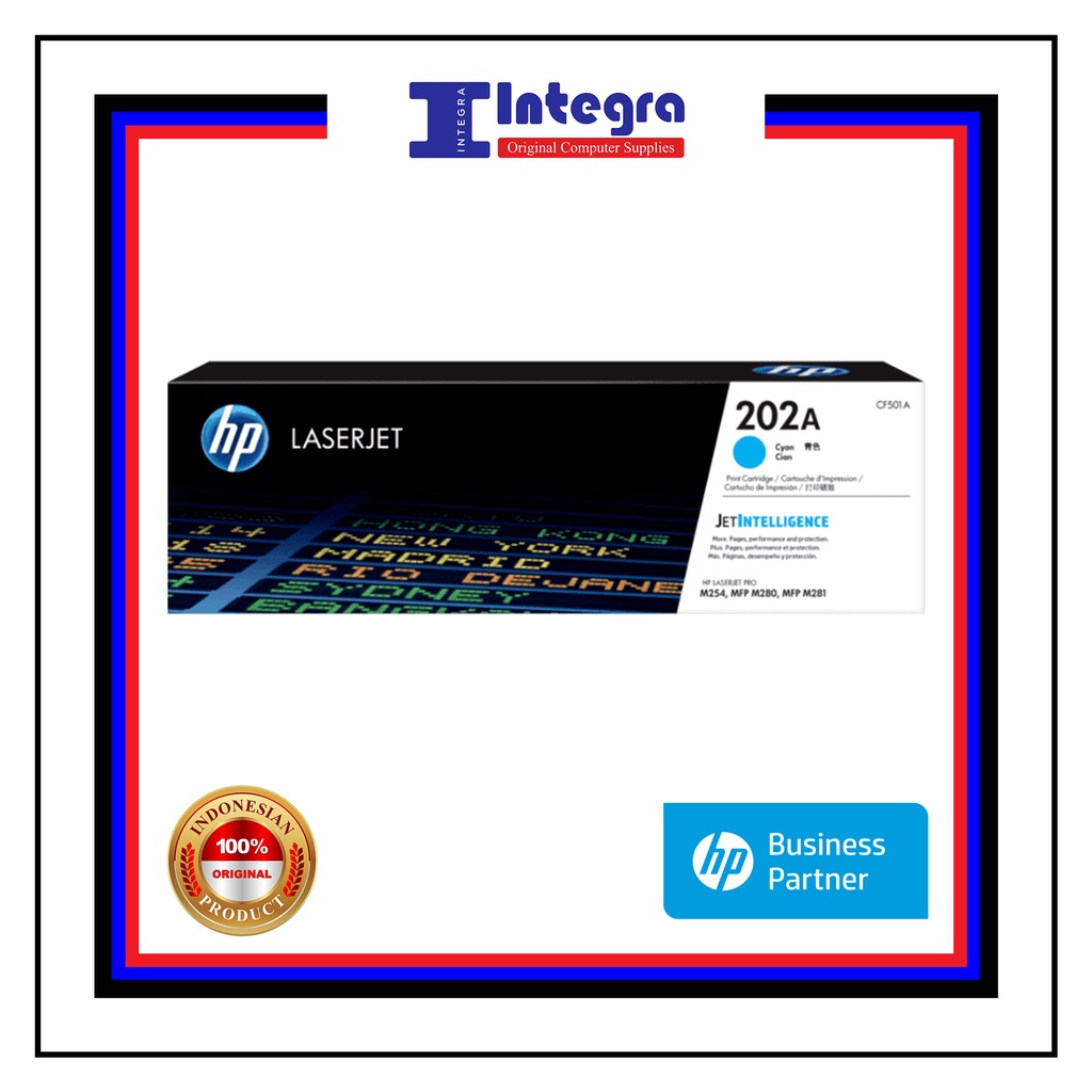 Toner HP 202A Cyan Original LaserJet Cartridge - CF501A