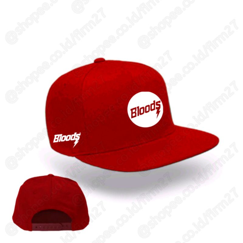 TOPI PRIA/HIPHOP/SNAPBACK BLOODS - HAT BLOODS