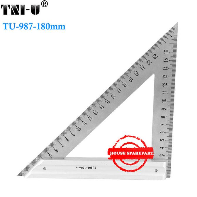 

TNI-U TU-987 180mm Pengaris Segitiga Stainless Original hpart33 Juara