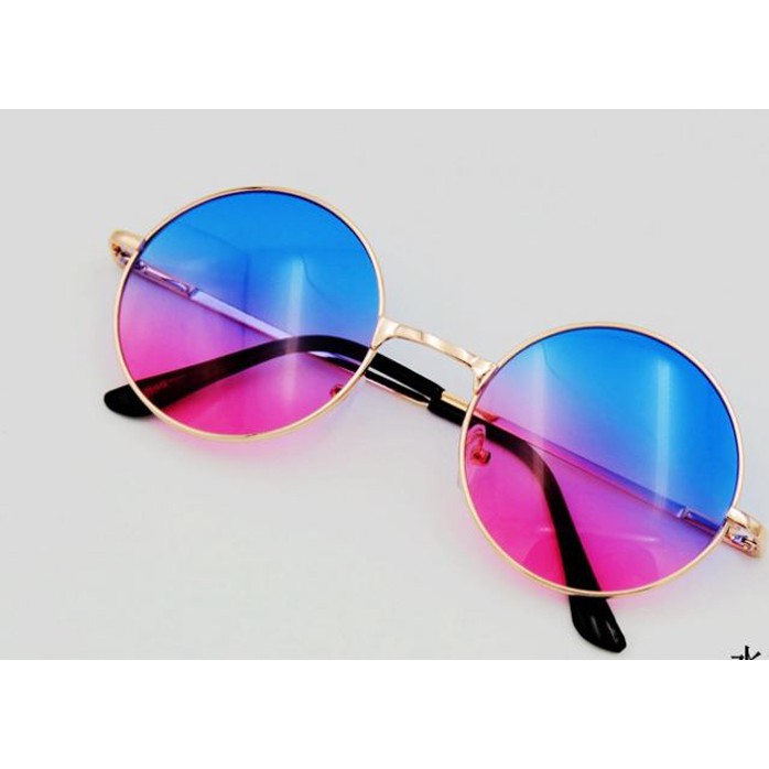 OILA kacamata fashion bulat dua warna dual color sunglasses sunnies (3C3) jgl039