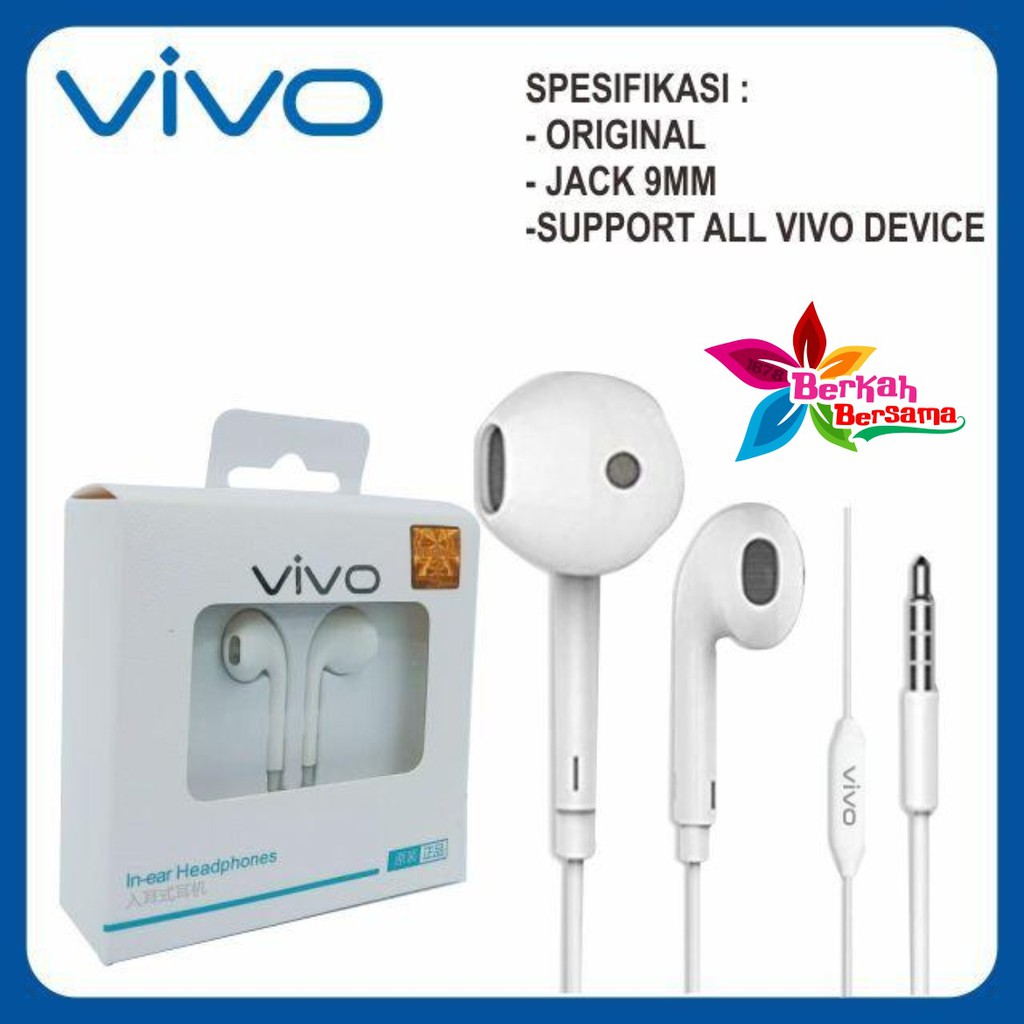 BM044 R11 Handsfree Headset Hf earphone Oppo dan Vivo packing original  Superbass +mic BB2502