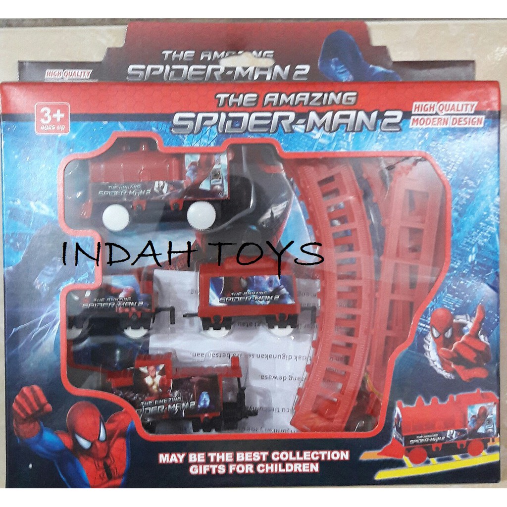 Mainan Kereta Api Karakter Spiderman
