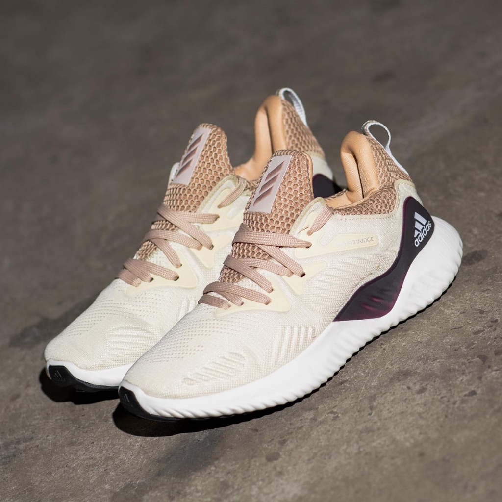 ADIDAS ALPHABOUNCE BEYOUND CREAM ORIGINAL SNEAKERS / SEPATU WANITA ORI / ADIDAS ALPHABOUNCE ORIGINAL