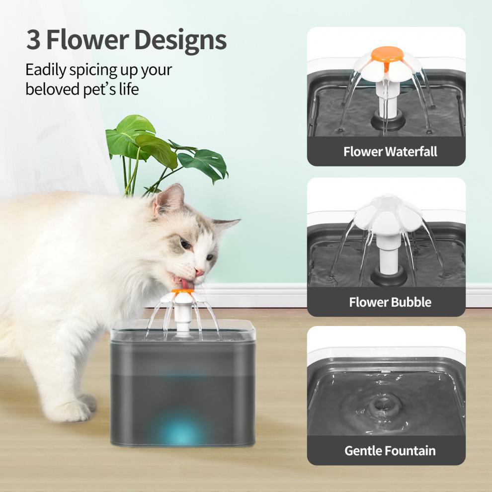 Water Dispenser Fountain Water Pets Dog Cat Tempat Minum Hewan Anjing Kucing 2 Liter Original