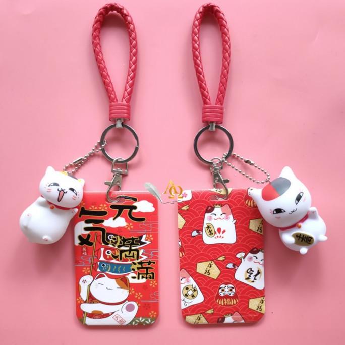 

Office & Stationery | Document Organizer | Tempat Kartu Unik / Card Holder Model Gantungan Kunci Cat Lucky Imut | Best Seller