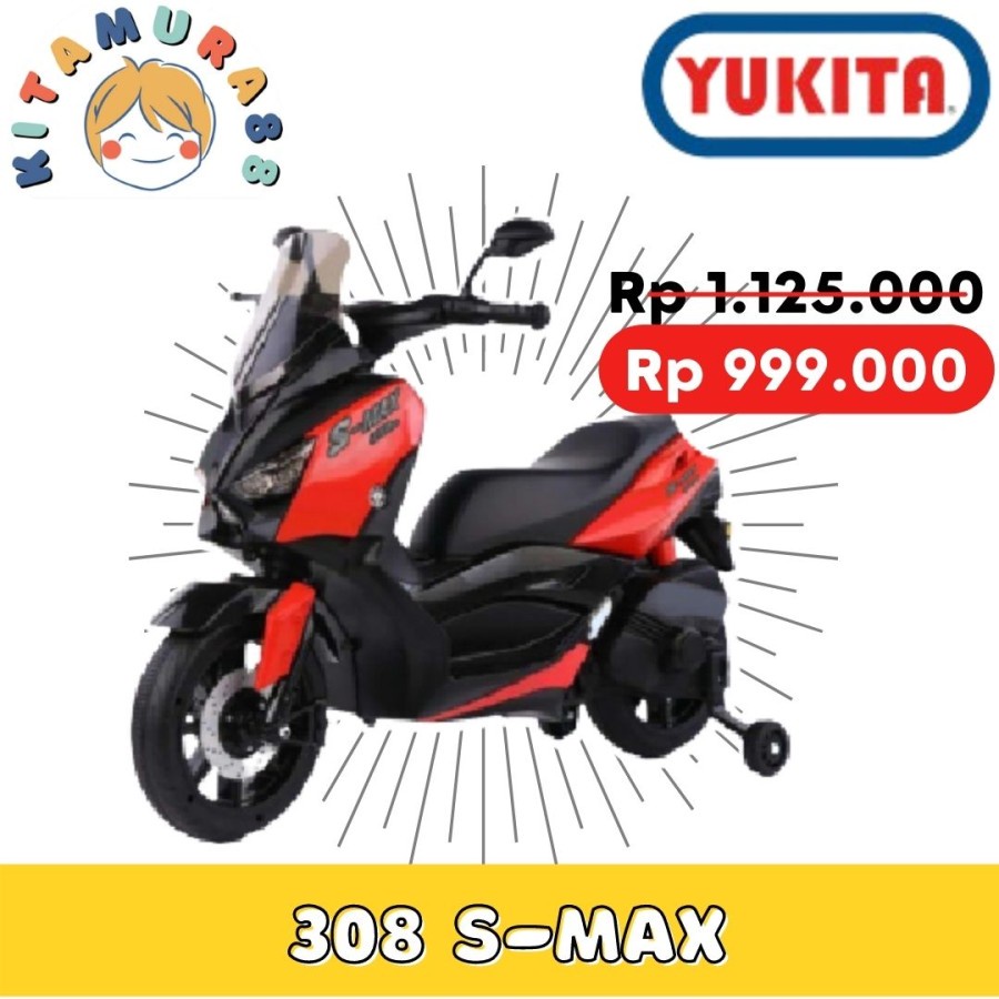 Mainan Anak - Motor Motoran Aki TERMURAH YUKITA 308 S-MAX PRO