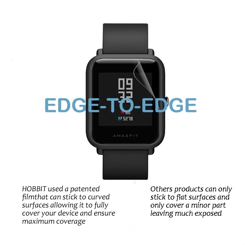 1pc Film Pelindung Layar Bahan TPU Anti Gores Untuk Smartwatch HuaMi Amazfit GTS 2 Mini