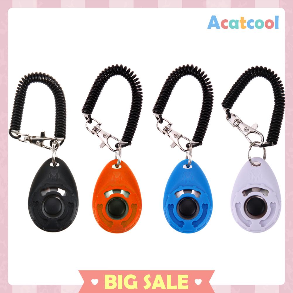 1pc Gantungan Kunci Clicker Adjustable Untuk Melatih Anjing