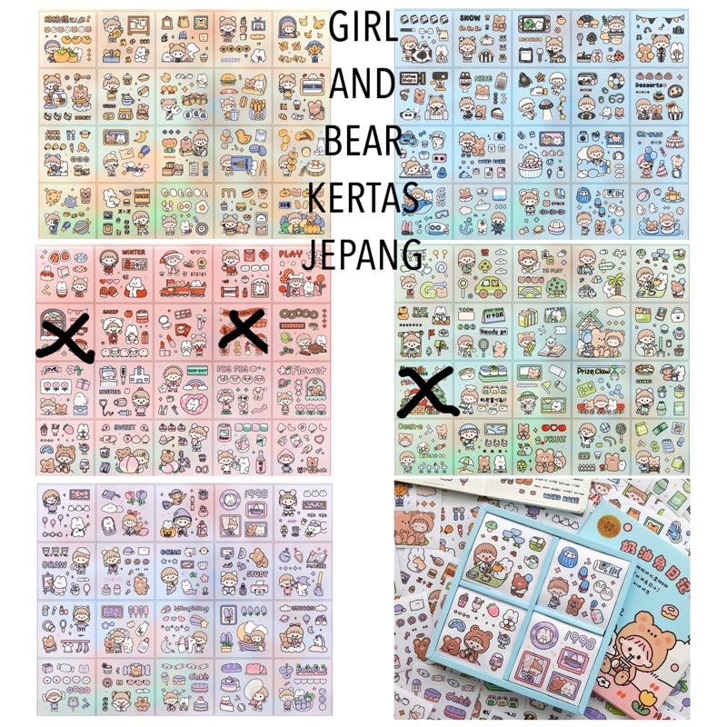 1 Lembar Stiker Aesthetic Tumblr Hp / Stiker Lucu Telado-GNB KERTAS JEPANG
