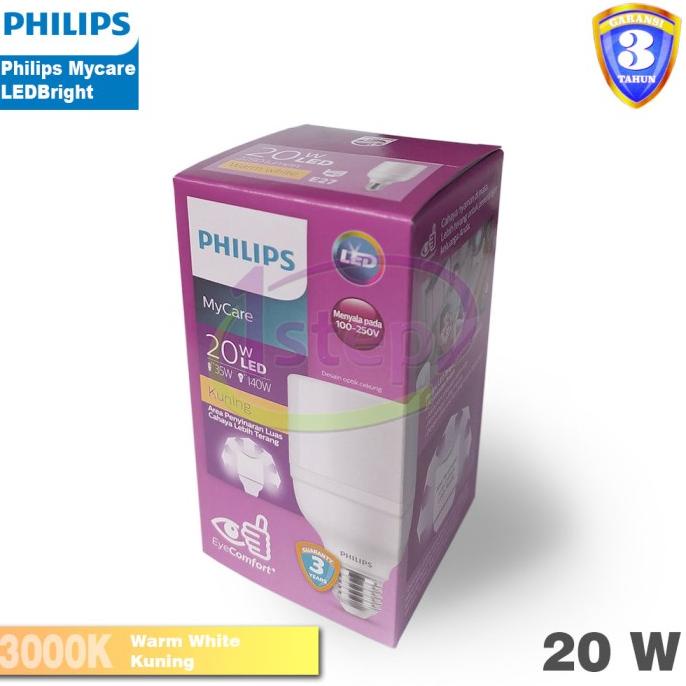 +++++] Lampu LED Bulb Philips LEDBright 20W 20 Watt 20Watt LED Bright Kuning