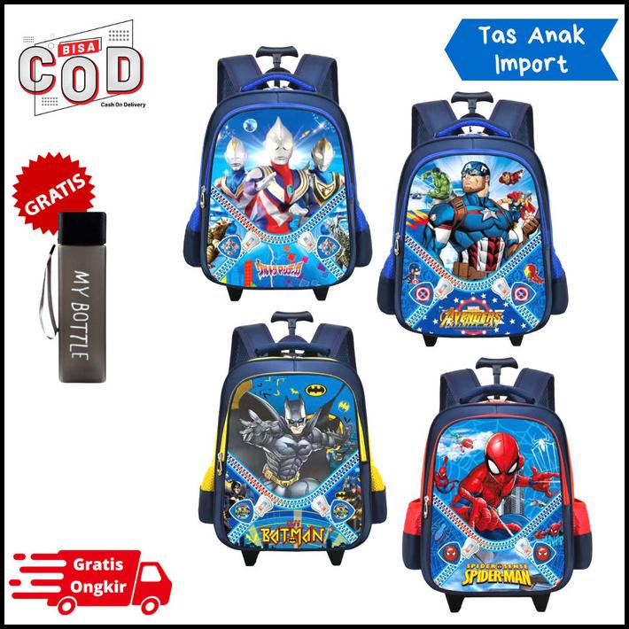 Trolley Tas Anak Tas Koper Anak Laki Laki Tk Paud
