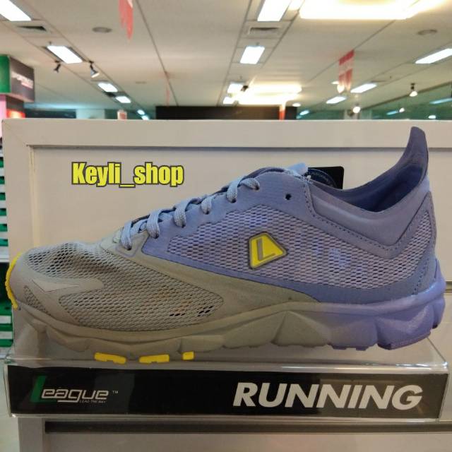 Sepatu League Volans 2.5 W Purple Running Shoes Cewe Sneakers Wanita Ungu Original Murah Promo Disko