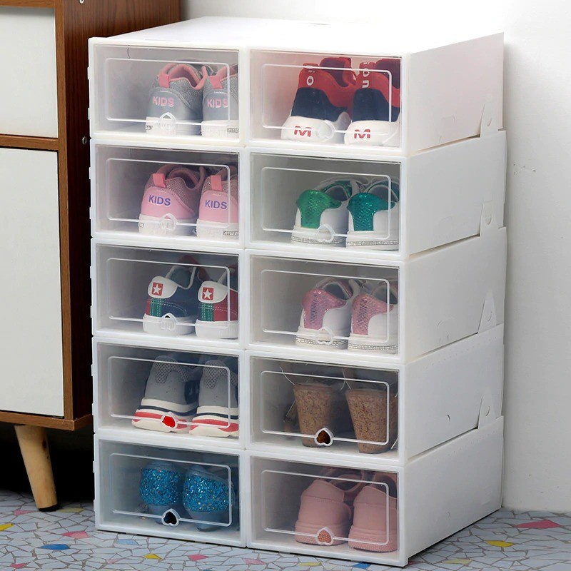 Kotak Susun Rak Organizer Sepatu Shoe Box 6 PCS - LF010