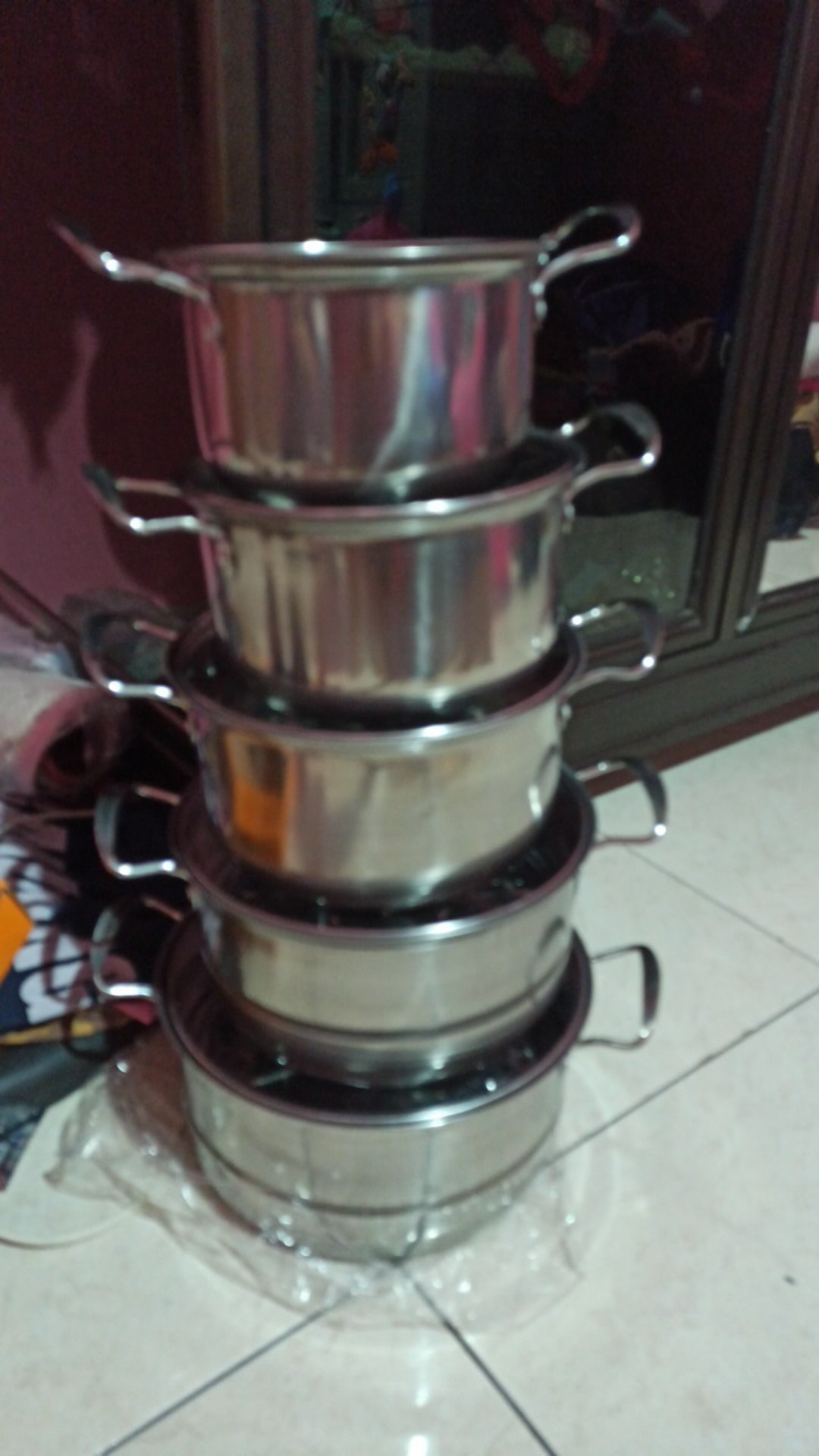 (3kg) Panci Set High Pot Panci Set Stainless
