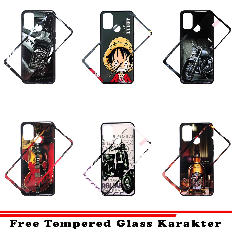 Case Oppo A53 2020 / Oppo A33 Karakter Vintage One Piece + Tempred Glass karakter