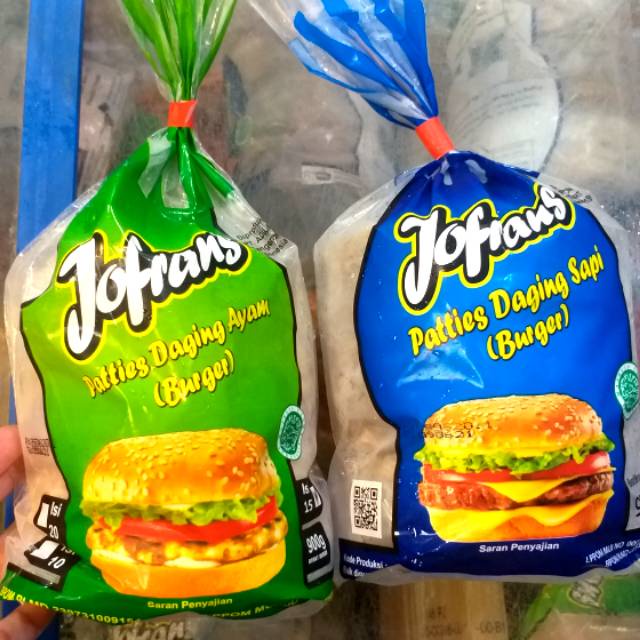 Jofrans Patties Ayam 900gr Isi 15 / Isian Burger Ayam