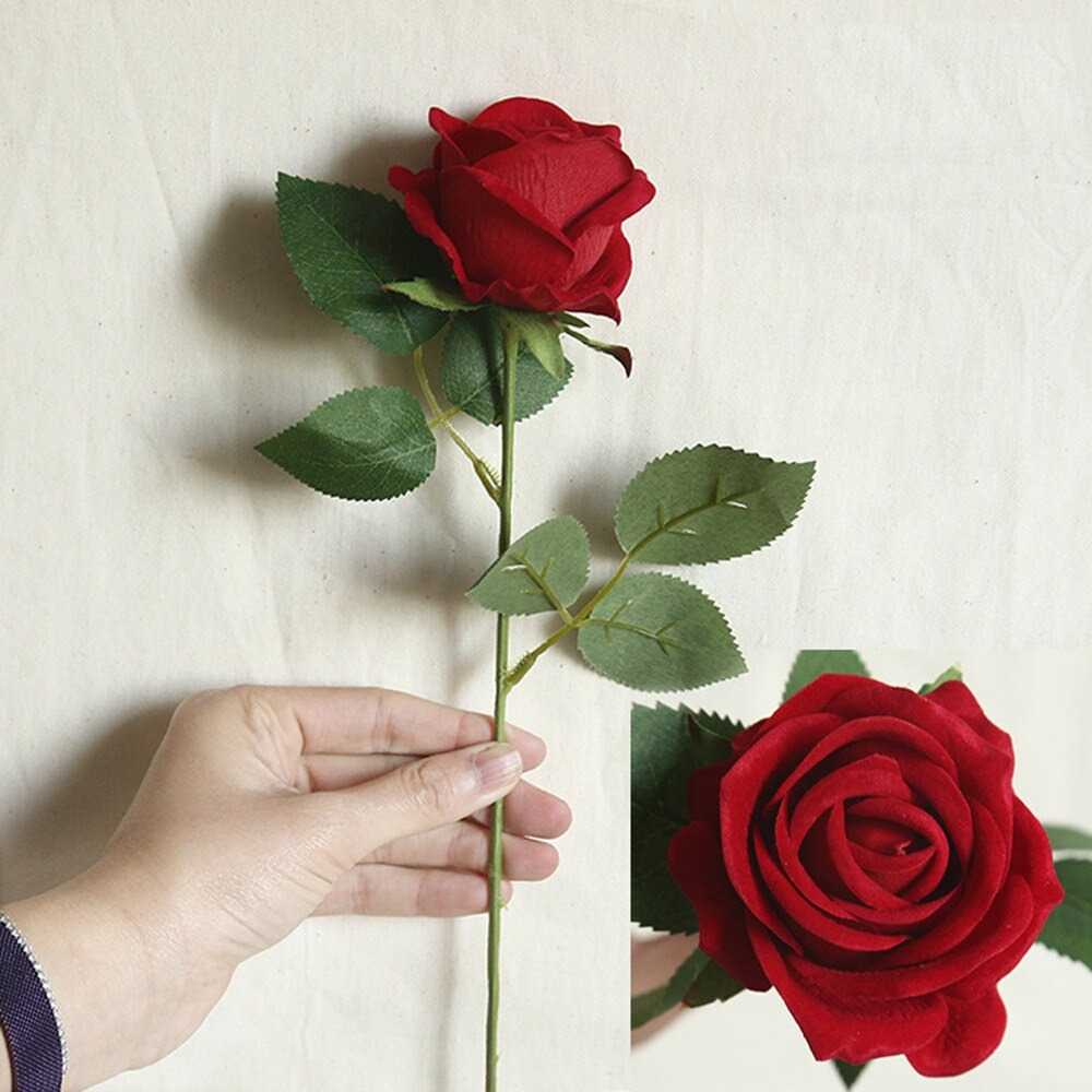 Tanaman Bunga Mawar Plastik Berbagai Macam Warna Artificial Dekorasi 1 PCS || Perlengkapan Dekorasi Rumah Pesta Hadiah Valentine Pacar Barang Unik Murah Lucu- A015