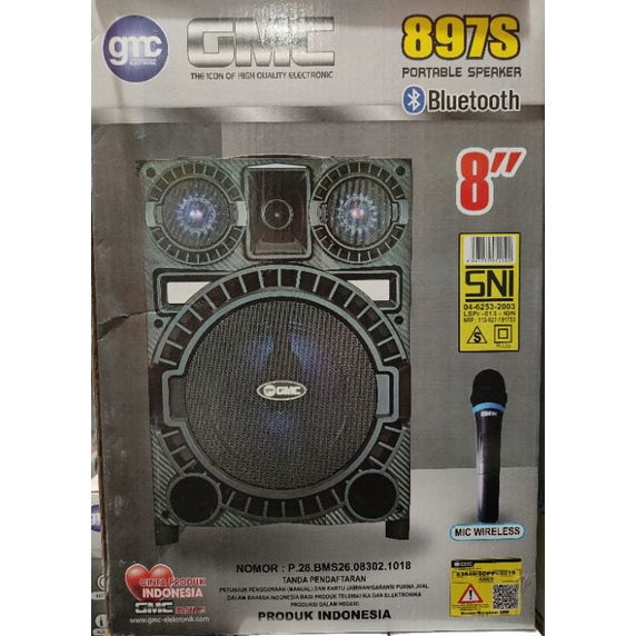 speaker aktif bluetooth portable GMC 897S