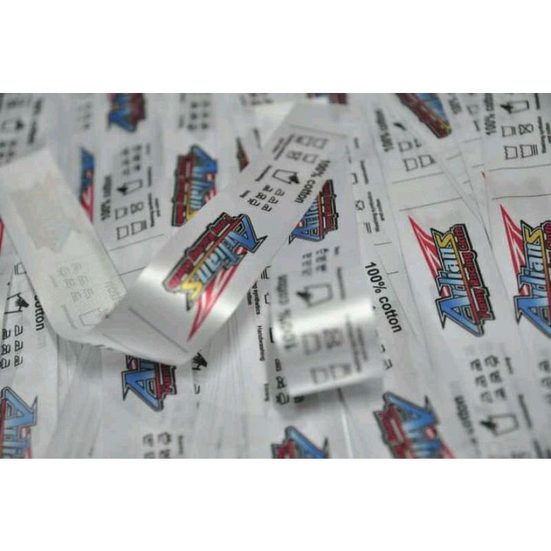 

[Min 200pcs] Label Hijab / Label Baju / Label Satin Printing ANTI LUNTUR BERGARANSI