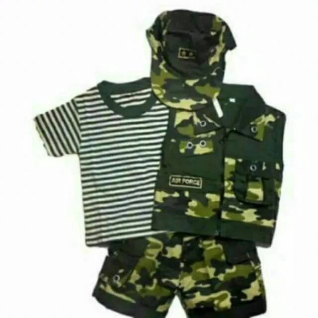 BAJU SETELAN ANAK BAYI. BAJU ARMY
