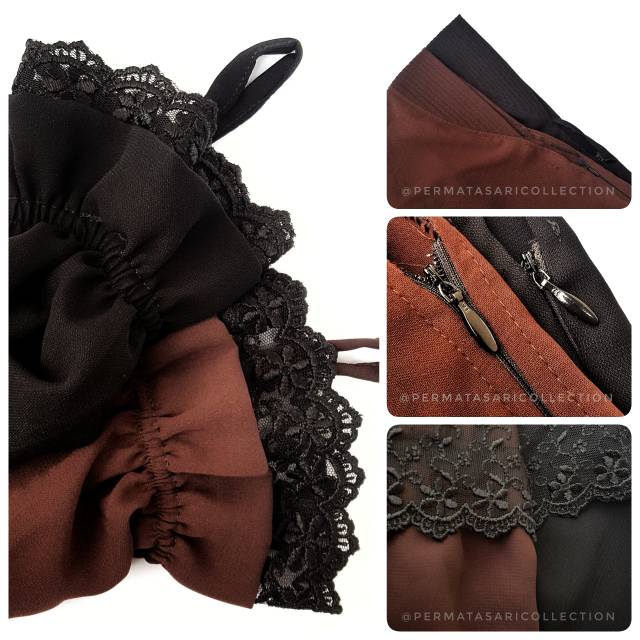 Floor Round Overhead Over Head Long Khimar Renda Busui Jetblack Wolfis Mta Hijaaz Taqwawear