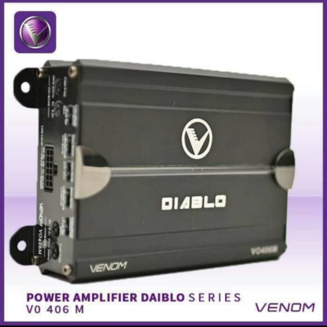 Venom power amplifier Diablo VO 406 M 4channel mobil universal