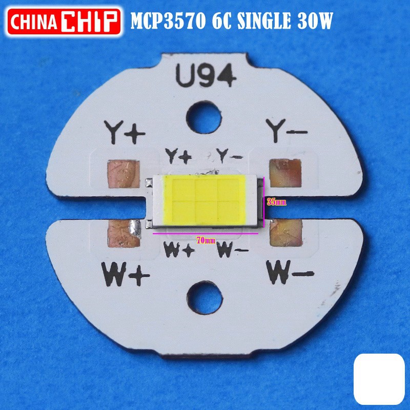 Led Sorot MCP 3570 30W 6C White Putih LED Projie Dakar BiLED 11V