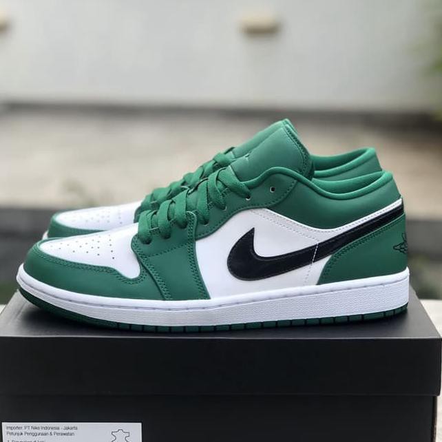 ★ TURUN HARGA SEPATU OLAHRAGA★ NIKE AIR JORDAN 1 LOW PINE GREEN ,SEPATU MURAH SEPATU SNEAKERS