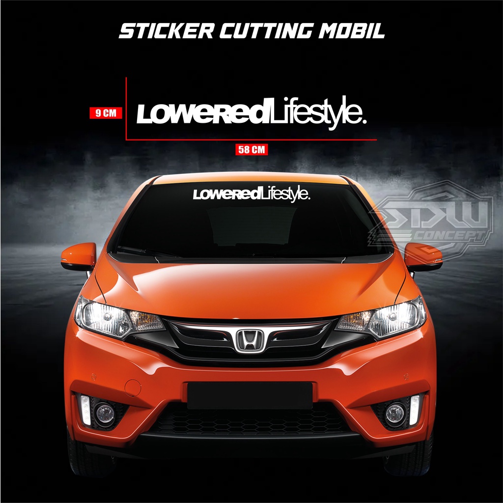 Sticker Cutting Kaca Mobil Depan Stiker Mobil