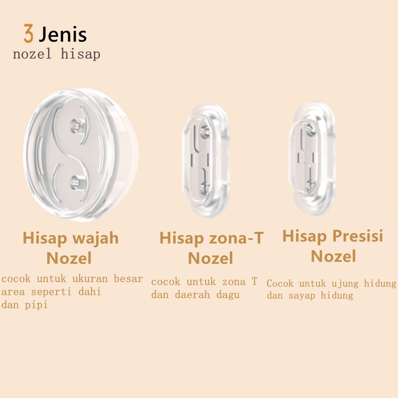 Inface Facial Alat Pembersih Komedo 40°C Suhu Konstan SPA Instrumen Perawatan Kulit Kecantikan Tiga Kepala Hisap Electric Acne Clean Blackhead Black Point Vacuum Negatif Sirkulasi Air Tekanan Wajah Penuh Aqua Peel Termal Perangkat Wajah CF-07E