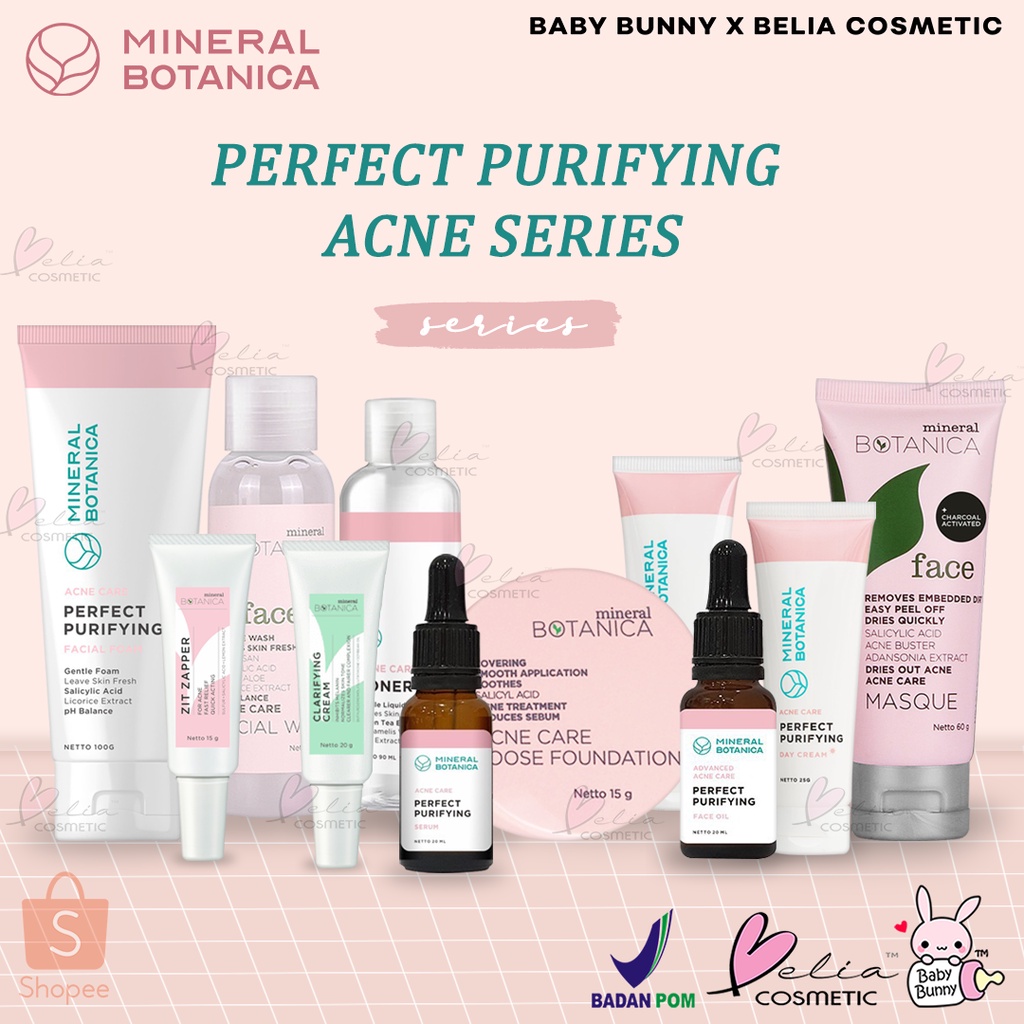 ❤ BELIA ❤ MINERAL BOTANICA Acne Care | Perfect Purifying Series (✔BPOM)