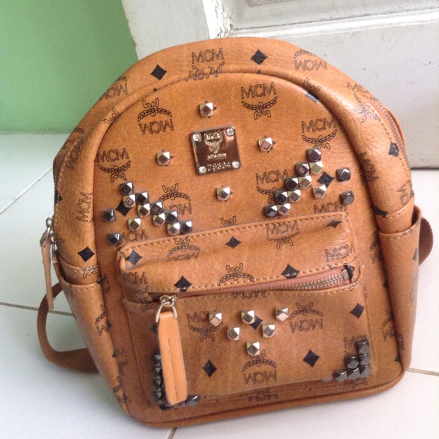 Tas fashion MCM mini camel