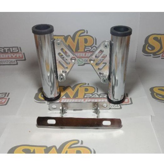 pangkon lampu stanlis kupingan cnc set pangkon plat nomor