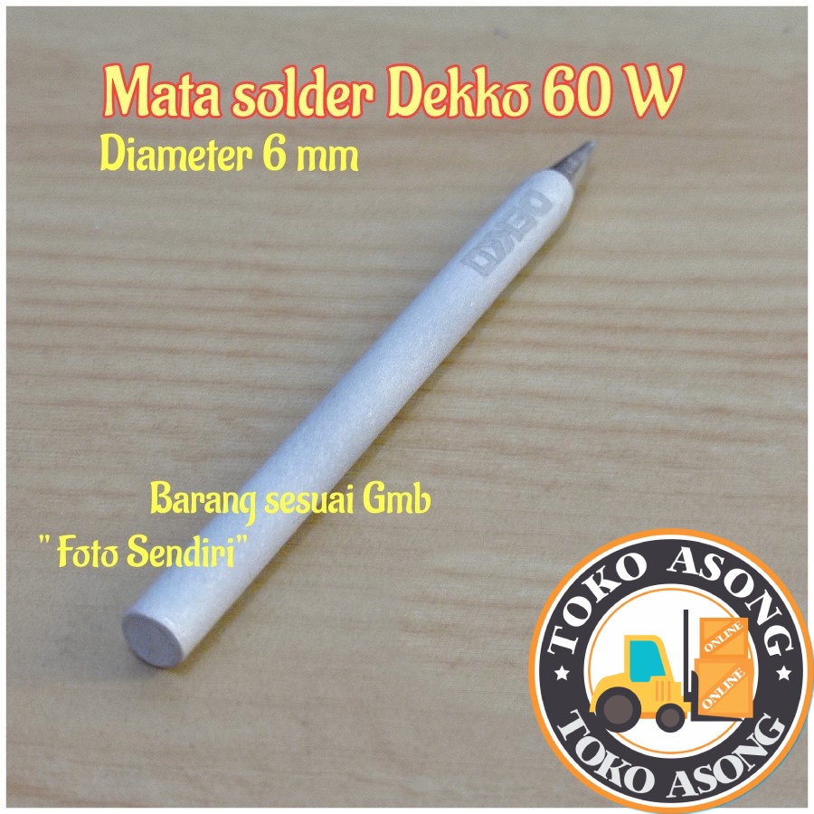 mata solder dekko 60 watt ujung tip 60 w original