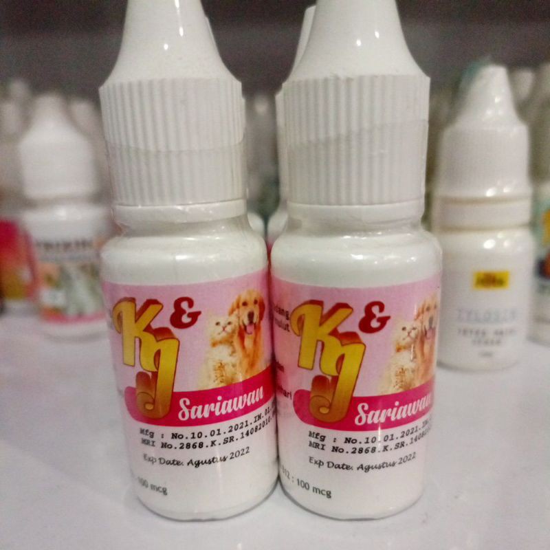 Obat Tetes Untuk Kucing dan Dog Sariawan KJ 10ml