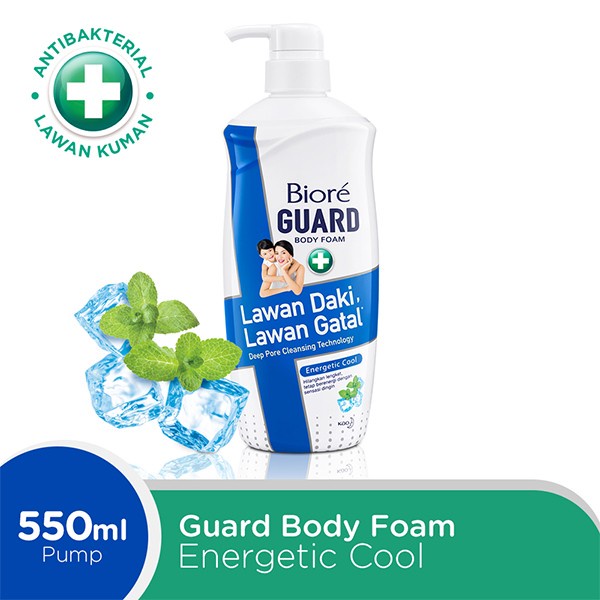 ★ BB ★ Biore Body Foam Guard Energetic Cool 250ml - 400ml - 550 ml - Sabun Mandi Cair
