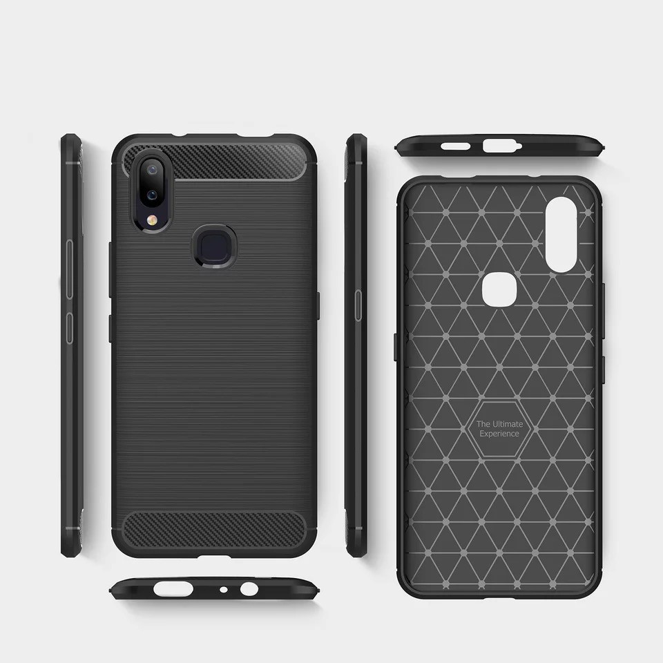 Case Vivo Rugged Armor Softcase Casing Vivo Soft Case Premium Cover Carbon Vivo