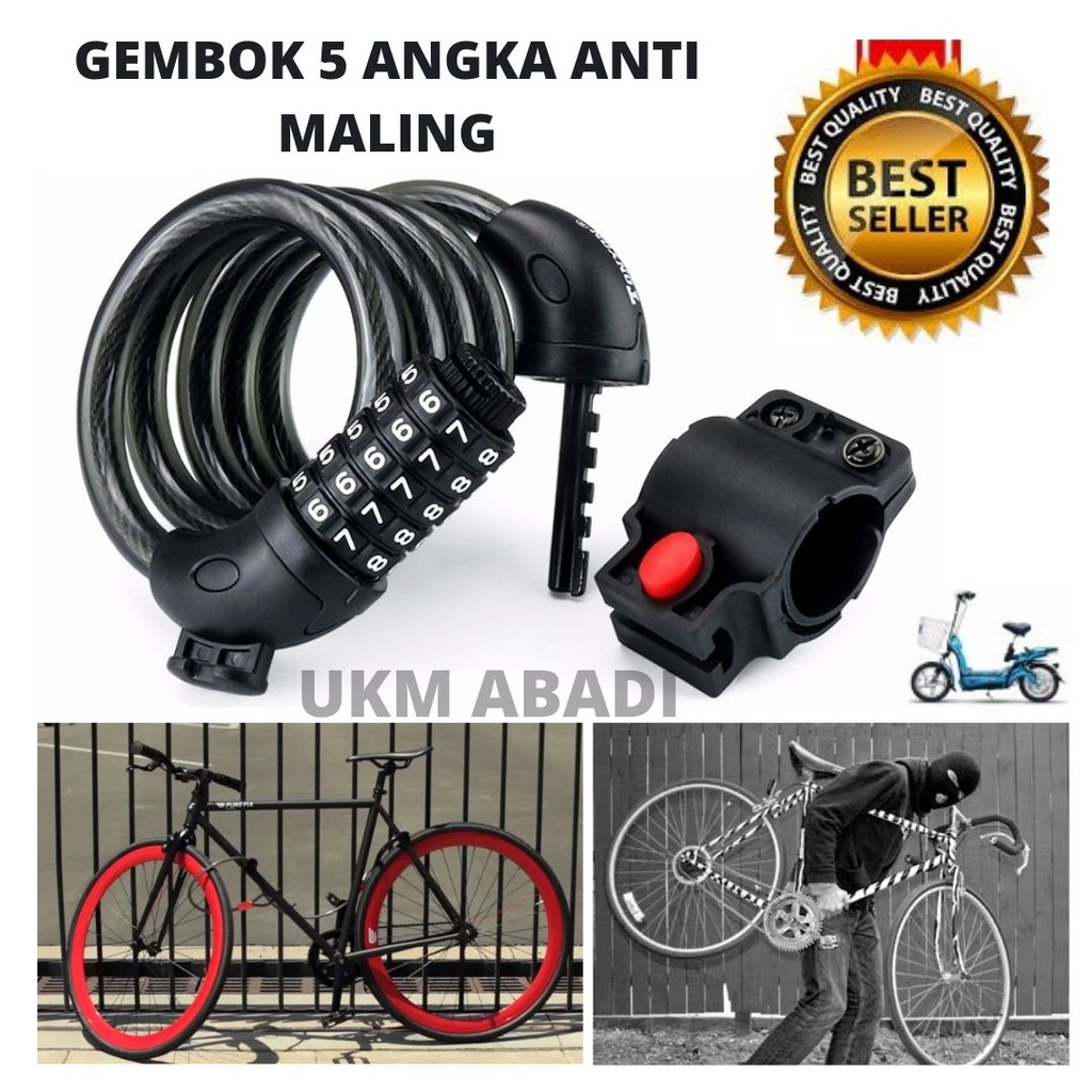 Gembok Kunci Rantai Serbaguna Sepeda Pagar Motor SJ008 111116