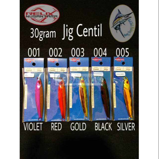 ( COD ) Metal Jig Centil 30gr Relix Nusantara