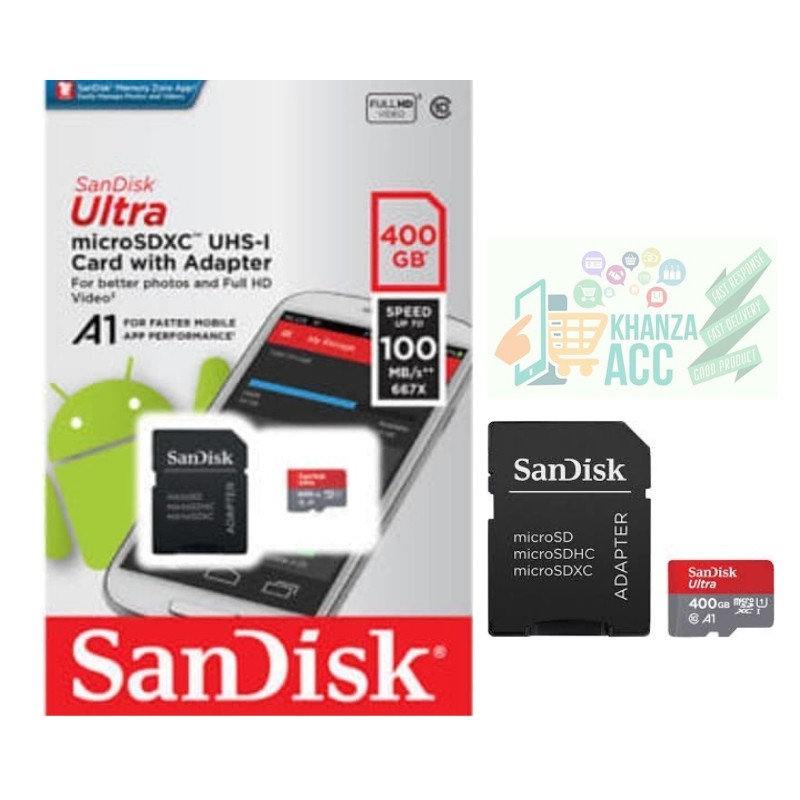 KHANZAACC MICRO SD SANDISK ULTRA 400GB CLASS 10