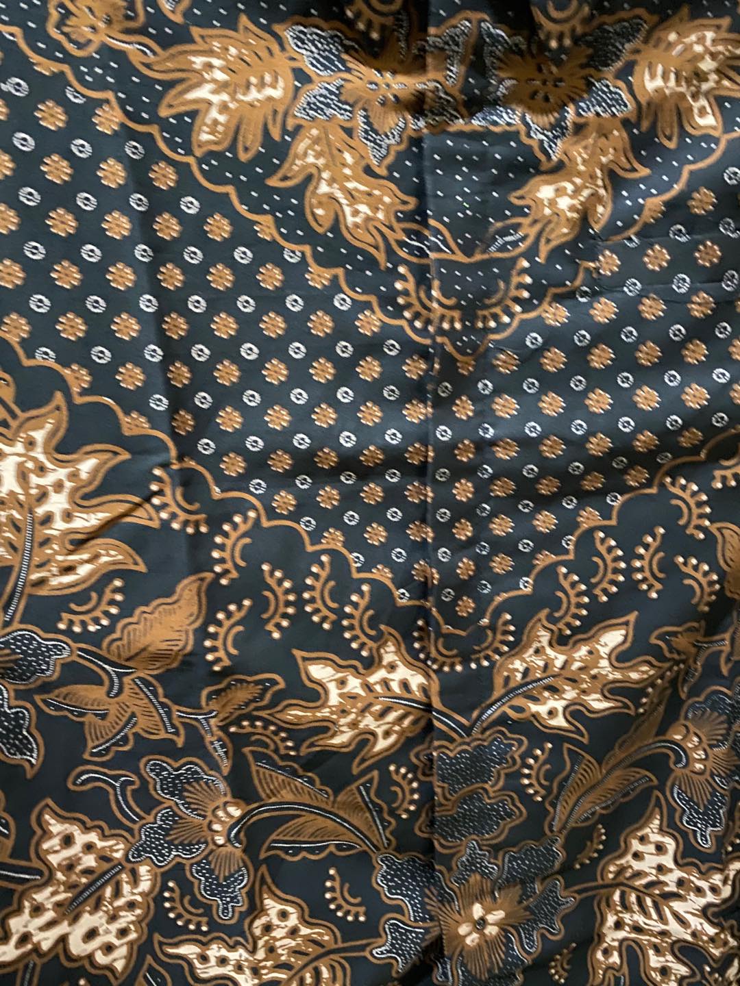 Kemeja Batik Pria Lapis Furing Buwana Hitam Katun Primisima Batik Solo Batik Coklat Brown