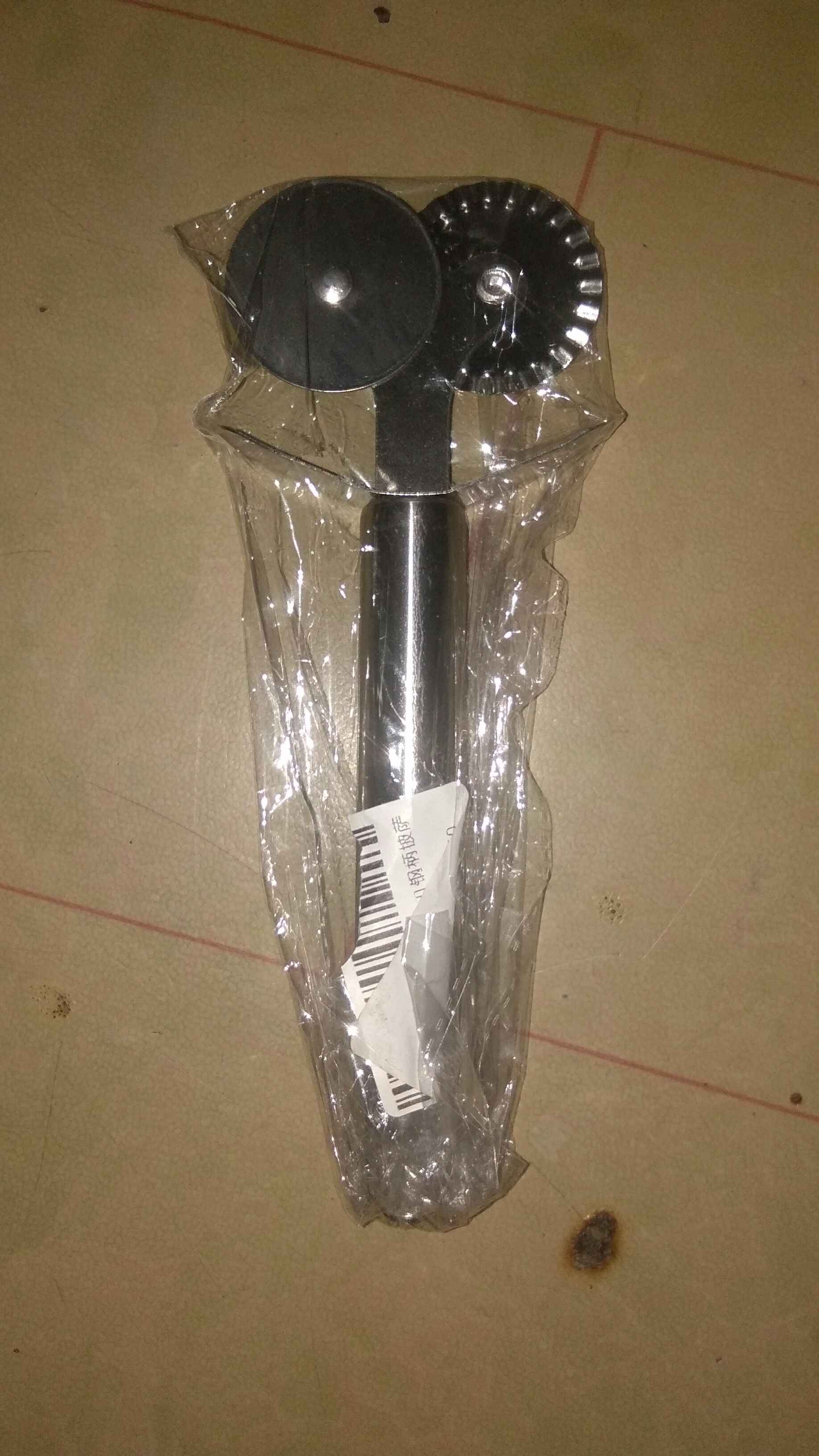Pisau Roller Ganda Bahan Baja Untuk Memotong Pizza / Pasta / Adonan