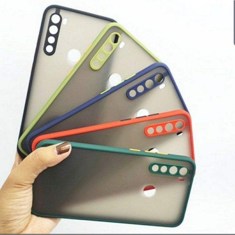 Xiaomi Redmi Note 8/Note 8 Pro Case Dove + Kamera Matte Transparan Fuze Macaron